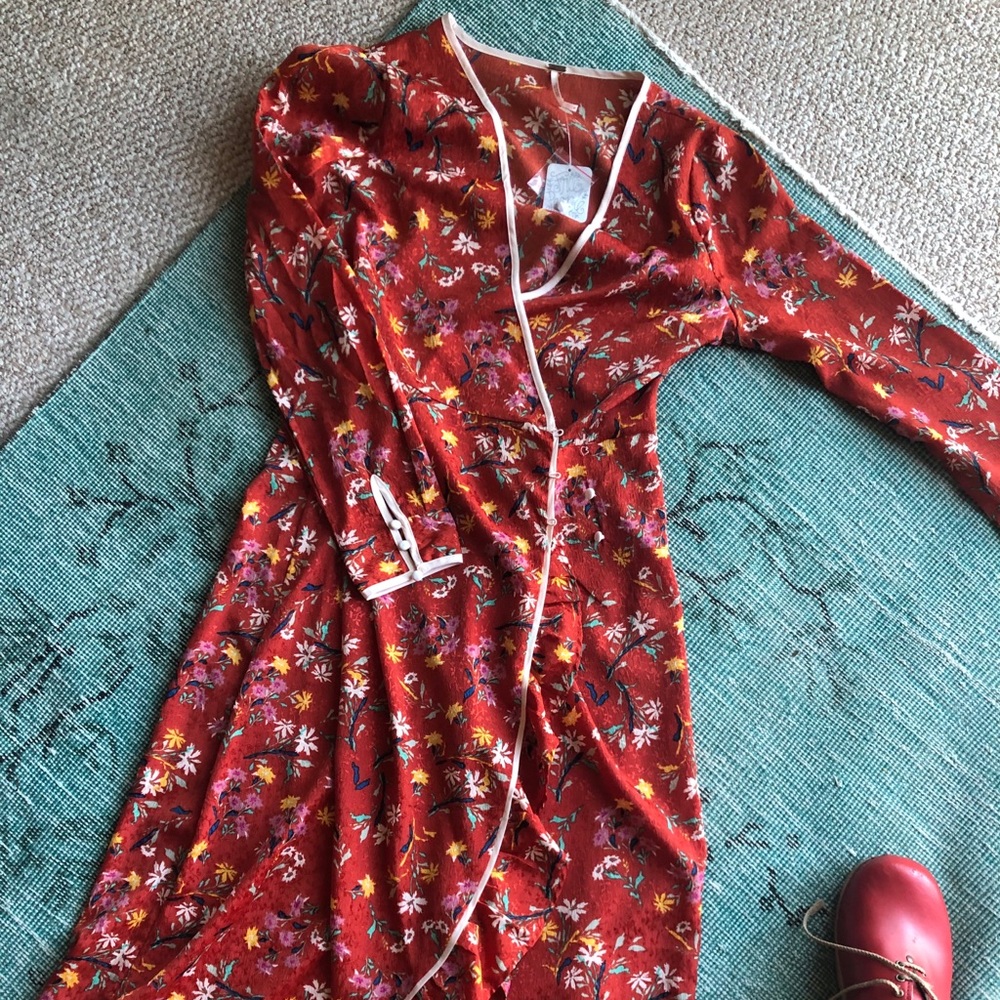 COPY - Free People Red Peasant Dress